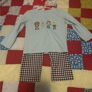 Kids Wizard of Oz set - Light Blue and Brown Checkered